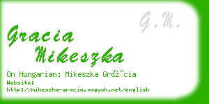 gracia mikeszka business card
